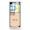アルル竜 1Kの間取り
