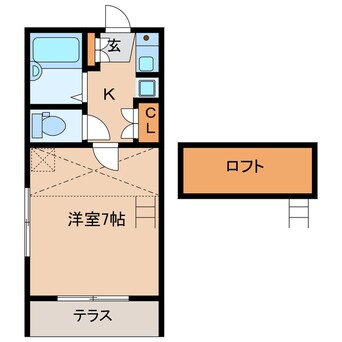 間取図 遠州鉄道/助信駅 徒歩3分 1階 築34年