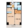 Espoir中央 1LDKの間取り