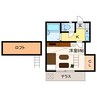 ガーデンコートＲｉｖａｇｅ 1Kの間取り