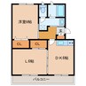 比和レジデンス 1LDKの間取り