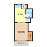 シャンボールミシマ 1Kの間取り