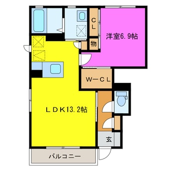 間取図 コーポソレイユⅤ