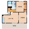 コートＡＸＩＳ 2LDKの間取り