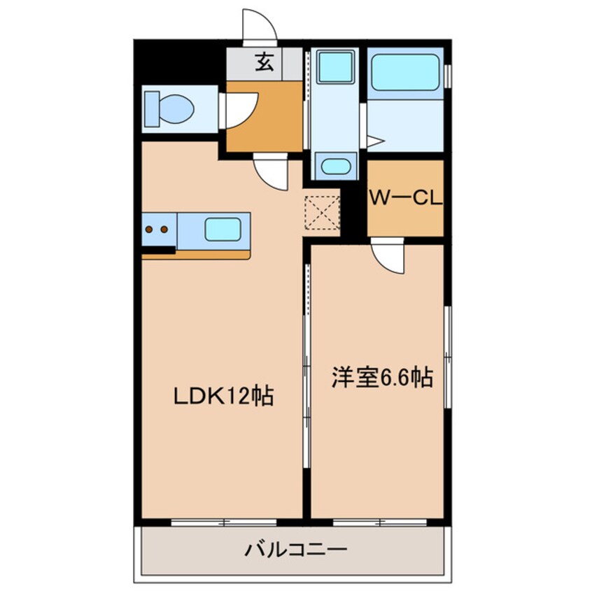 間取図 東海道本線/浜松駅 徒歩10分 2階 築13年