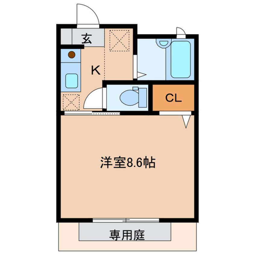 間取図 ビヤマナＫ２