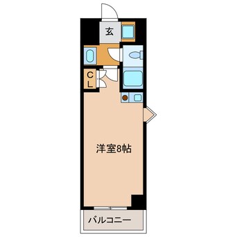 間取図 東海道本線/浜松駅 徒歩10分 4階 築36年