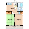 ジャスミン 2DKの間取り