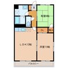 グリーンコート 2LDKの間取り