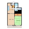 マンションとも 2Kの間取り