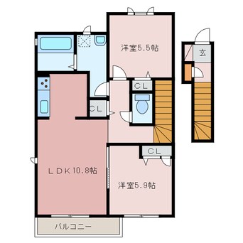 間取図 リヴェール富塚Ａ