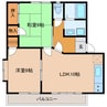 ロイヤルハウス 2LDKの間取り