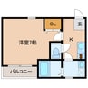 フラットパーク西浅田 1Kの間取り