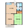 東海道本線/高塚駅 徒歩19分 2階 築36年 2DKの間取り