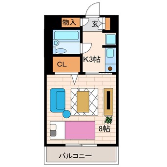 間取図 遠州鉄道/上島駅 徒歩4分 1階 築30年