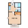 ACANTHUS 1Kの間取り