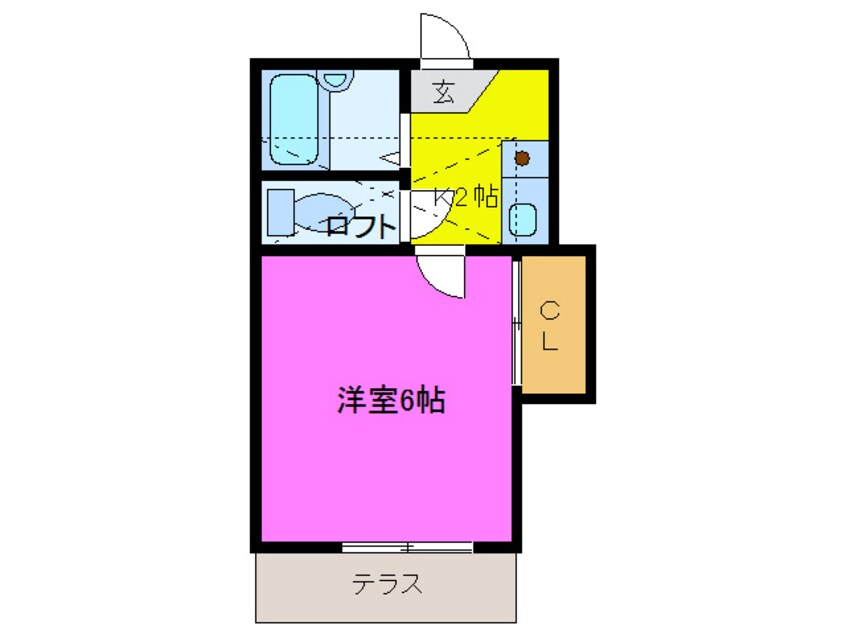 間取図 東海道本線/浜松駅 バス6分下池川町下車:停歩2分 1階 築34年