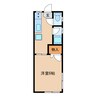 ケーツー中沢 1Kの間取り