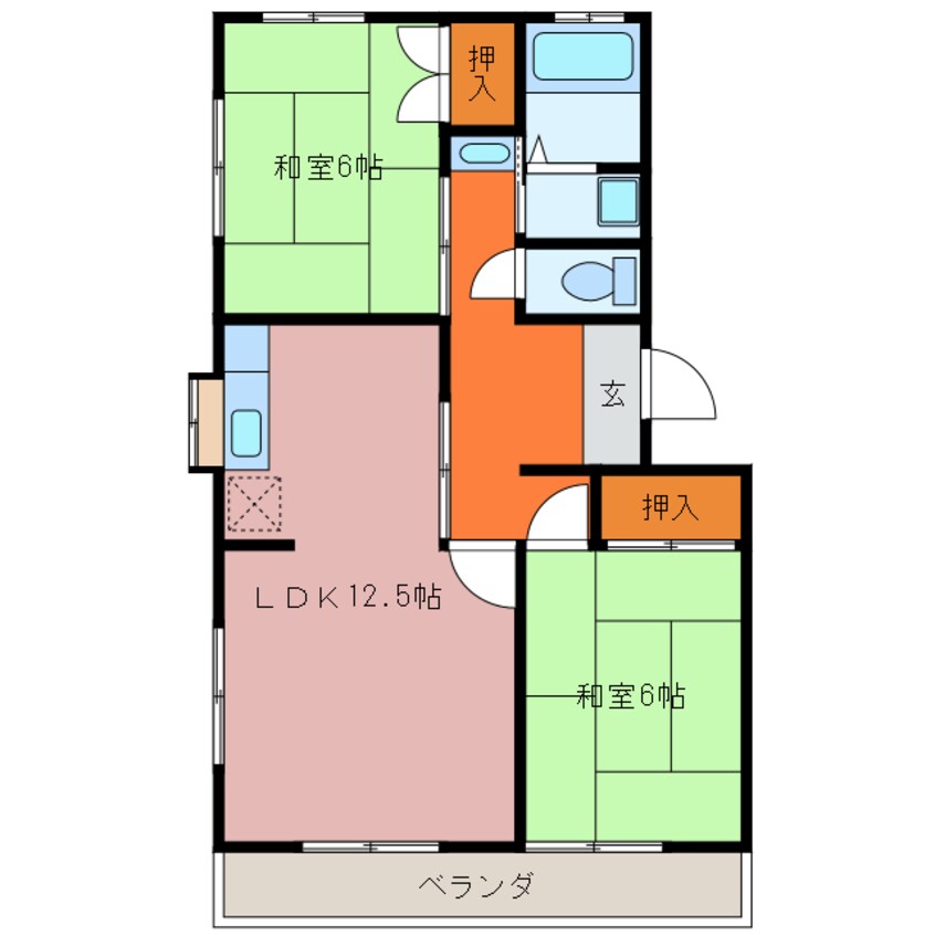 間取図 加藤コーポ