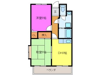 間取図 東海道本線/高塚駅 徒歩10分 3階 築29年