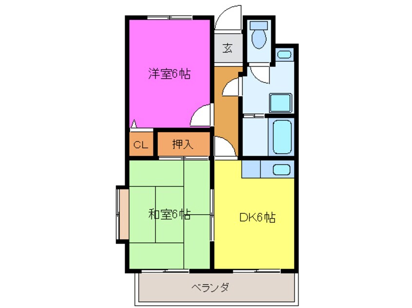 間取図 東海道本線/高塚駅 徒歩10分 3階 築29年