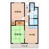 東海道本線/高塚駅 徒歩10分 3階 築29年 2DKの間取り