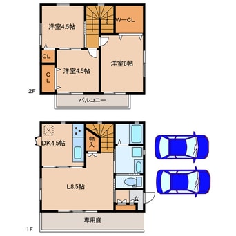 間取図 まがりきタウン