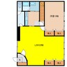 池谷ビル 1LDKの間取り
