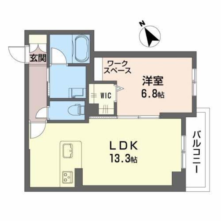 間取図 シャーメゾン仁王門通