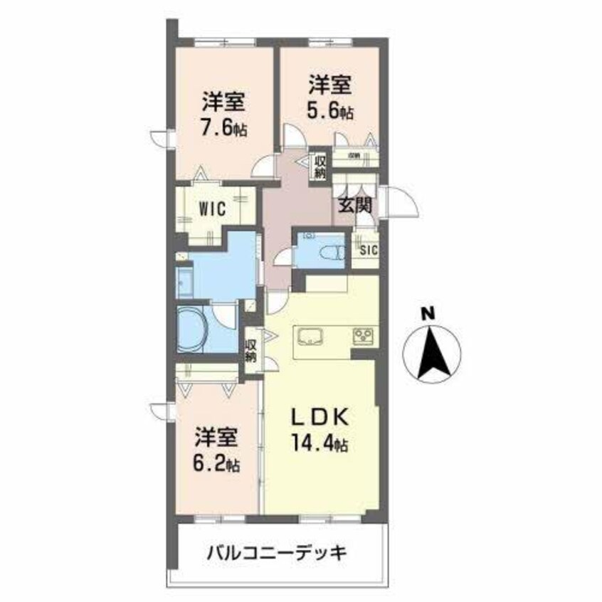 間取図 グラン東伊場