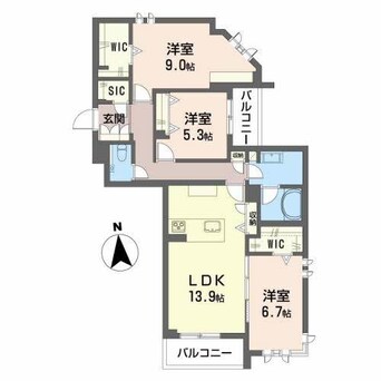 間取図 グラン東伊場