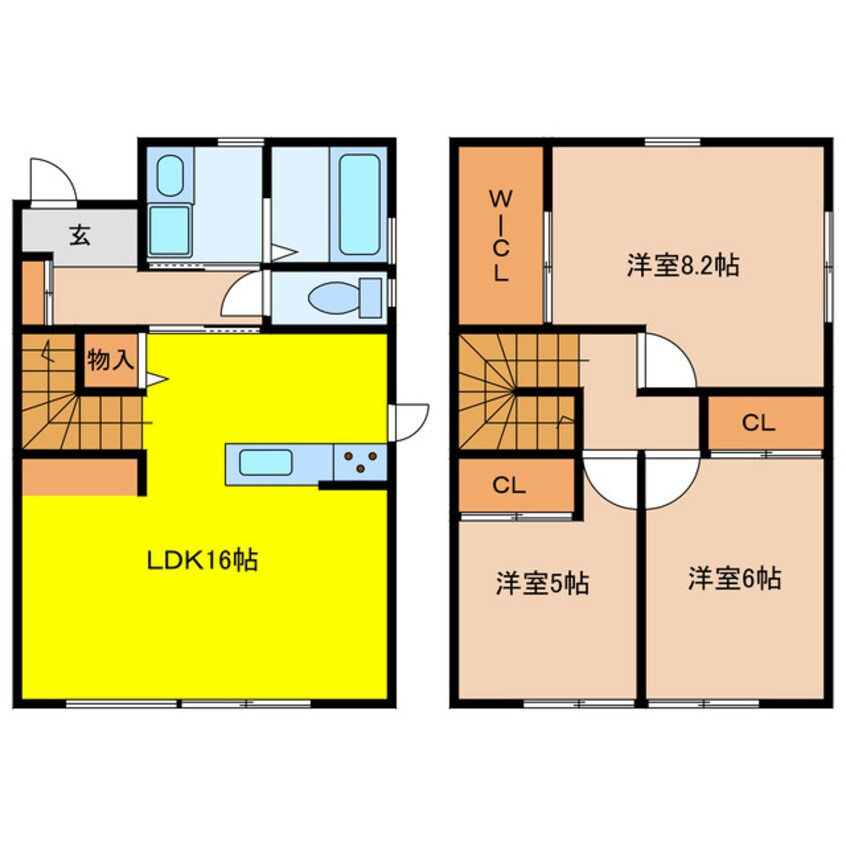 間取図 ペルラ　ヴィレッジ