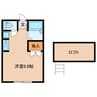 cocosumu Ⅰ 1Rの間取り