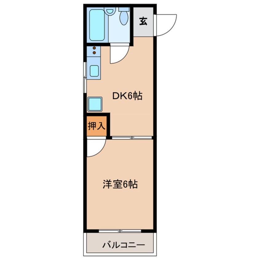 間取図 ｸﾚｰﾙ東伊場