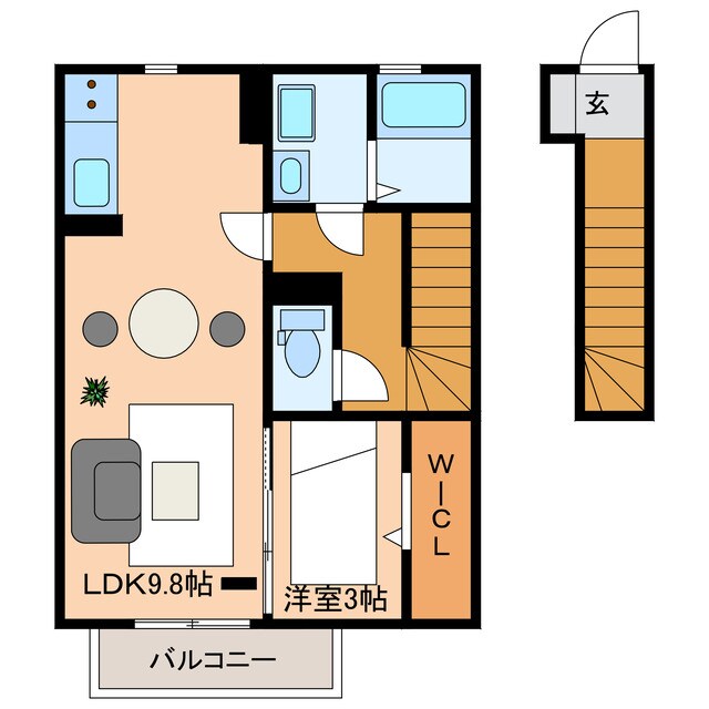 間取り図 シュプリーム　ＴａｋｅｈａｃｈｉＢ