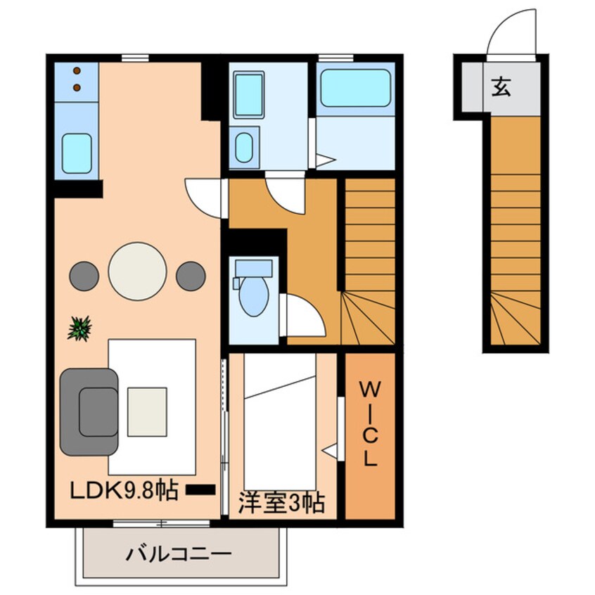 間取図 シュプリーム　ＴａｋｅｈａｃｈｉＢ