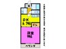 東海道本線/浜松駅 バス:25分:停歩5分 5階 築23年 1DKの間取り
