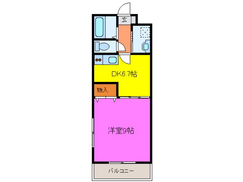 間取図 東海道本線/浜松駅 バス25分大平台1丁目下車:停歩5分 3階 築23年