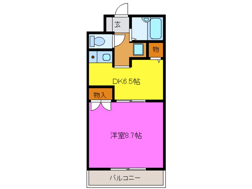 間取図 東海道本線/浜松駅 バス22分大平台高校下車:停歩1分 2階 築27年