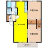 東海道本線/浜松駅 バス:15分:停歩5分 1階 築24年 2LDKの間取り