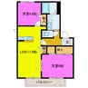 東海道本線/浜松駅 バス:15分:停歩5分 2階 築24年 2LDKの間取り