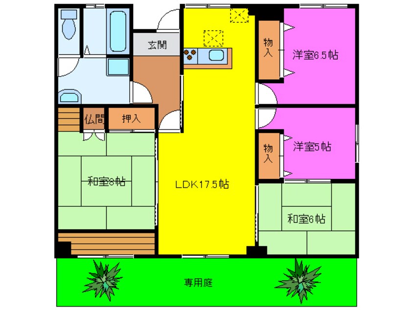 間取図 東海道本線/浜松駅 バス17分入野下車:停歩1分 1階 築29年