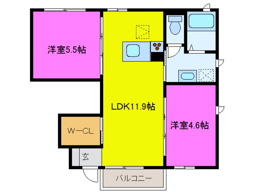 間取図 東海道本線/浜松駅 バス23分狸坂下車:停歩6分 1階 築19年