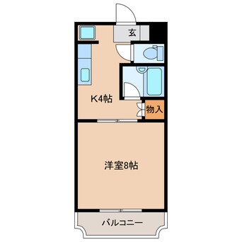 間取図 東海道本線/浜松駅 バス37分山崎汽船場下車:停歩2分 3階 築27年