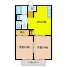 東海道本線/舞阪駅 徒歩11分 2階 築26年 2DKの間取り
