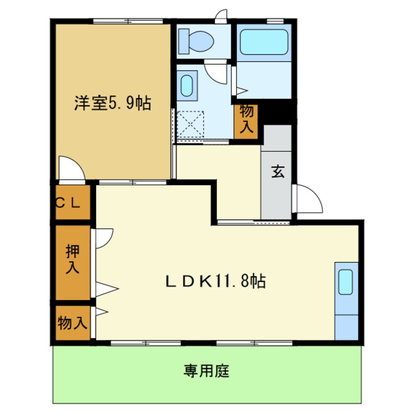 間取図 東海道本線/浜松駅 バス12分可美市民サービスセンター下車:停歩3分 1階 築29年