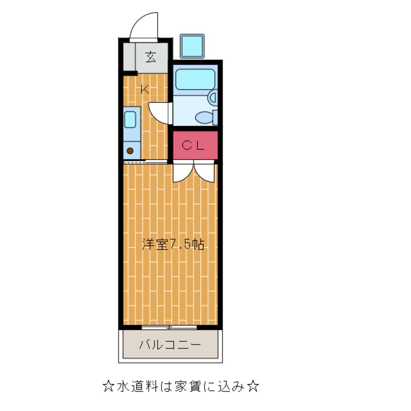 間取図 東海道本線/浜松駅 バス15分サービスセンター西下車:停歩2分 3階 築36年