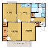 La merci 3DKの間取り