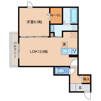 間取図 遠州鉄道/新浜松駅 徒歩23分 1階 建築中