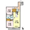 遠州鉄道/新浜松駅 徒歩23分 1階 1年未満 2LDKの間取り